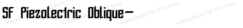 SF Piezolectric Oblique字体转换
